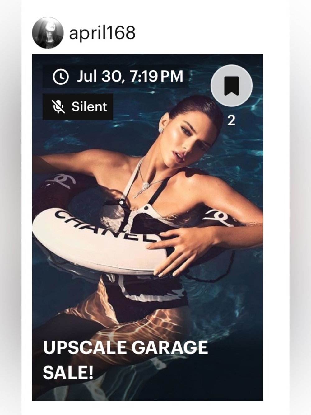 Silent Show UPSCALE GARAGE SALE.
